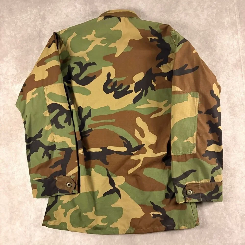 woodland camo authentic us air force button up field jacket new with tag